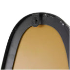 Specchio da Parete Nero Ondulato Sottile, Cornice in Metallo, Singolo, 59"H x 11.75"W