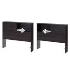 Testiera per Letto Singolo per Bambini con Contenitore, Rovere Grigio / Rovere Invernale