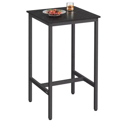 VASAGLE Bar Table, Small Kitchen Dining High Top Pub Cocktail Table,Sturdy Metal Frame,for Narrow Spaces,Easy to Assemble