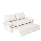 Divano letto convertibile 3 in 1 in velluto beige/nero/grigio/rosa, divano letto a 2 posti estraibile queen size