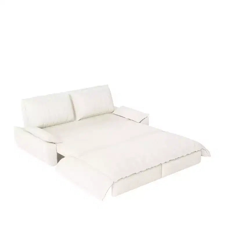 Divano letto convertibile 3 in 1 in velluto beige/nero/grigio/rosa, divano letto a 2 posti estraibile queen size