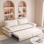 Divano letto convertibile 3 in 1 in velluto beige/nero/grigio/rosa, divano letto a 2 posti estraibile queen size