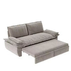 Divano letto convertibile 3 in 1 in velluto beige/nero/grigio/rosa, divano letto a 2 posti estraibile queen size