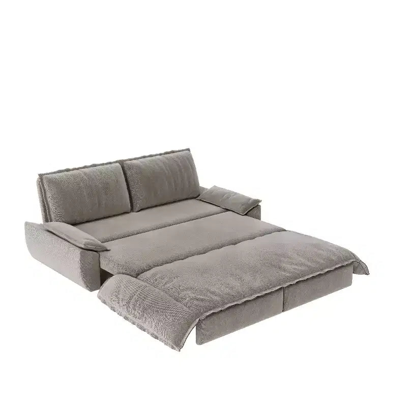Divano letto convertibile 3 in 1 in velluto beige/nero/grigio/rosa, divano letto a 2 posti estraibile queen size