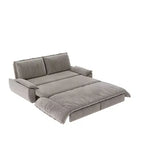 Divano letto convertibile 3 in 1 in velluto beige/nero/grigio/rosa, divano letto a 2 posti estraibile queen size