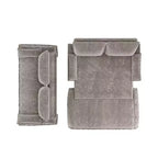 Divano letto convertibile 3 in 1 in velluto beige/nero/grigio/rosa, divano letto a 2 posti estraibile queen size