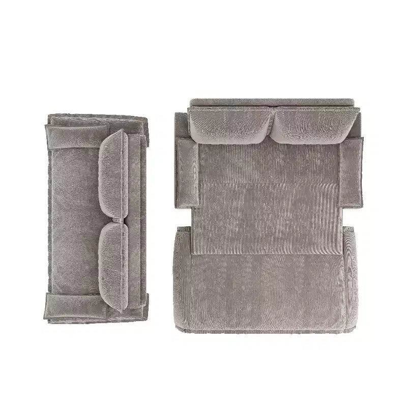 Divano letto convertibile 3 in 1 in velluto beige/nero/grigio/rosa, divano letto a 2 posti estraibile queen size