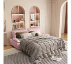 Divano letto convertibile 3 in 1 in velluto beige/nero/grigio/rosa, divano letto a 2 posti estraibile queen size