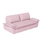 Divano letto convertibile 3 in 1 in velluto beige/nero/grigio/rosa, divano letto a 2 posti estraibile queen size