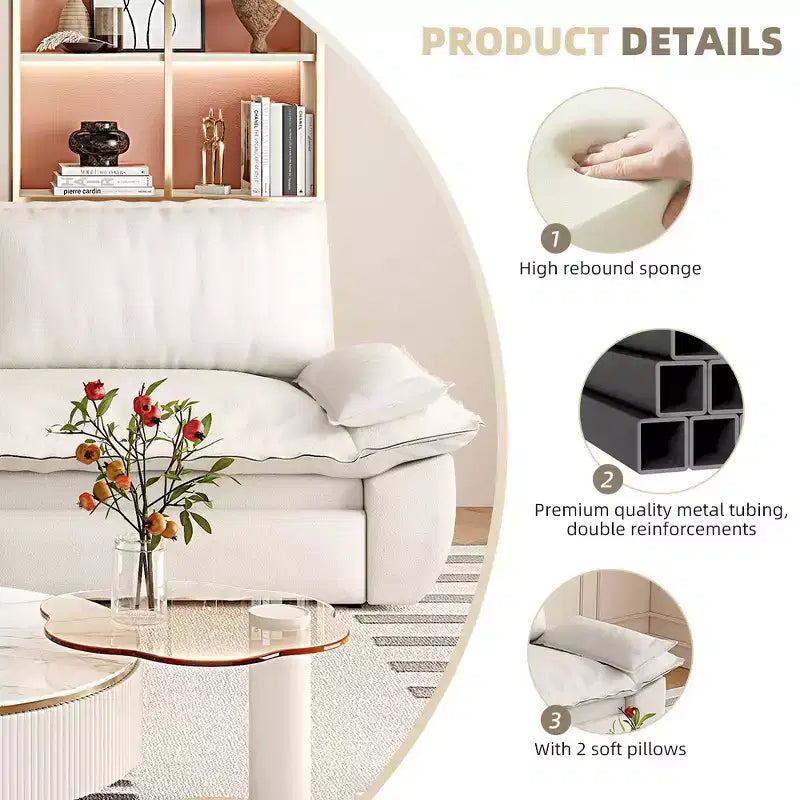 Divano letto convertibile 3 in 1 in velluto beige/nero/grigio/rosa, divano letto a 2 posti estraibile queen size