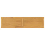 Consolle beige, gambe a vaso con ripiano inferiore, 1 posto