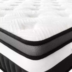 Materasso Ibrido White King, 35,5 cm Medio Rigido, per 2 Persone