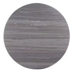 Tavolino d'appoggio rotondo in marmo grigio e nero, 1 persona