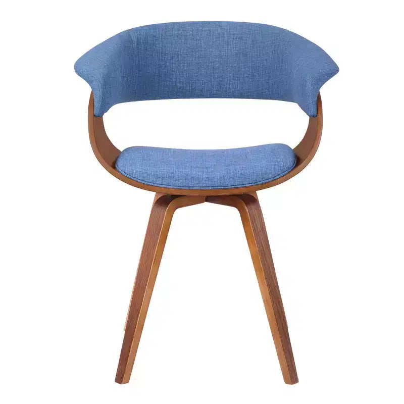 Sedia da pranzo in lino color antracite, gambe in legno nero, 1 posto a sedere