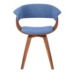 Sedia da pranzo in lino color antracite, gambe in legno nero, 1 posto a sedere