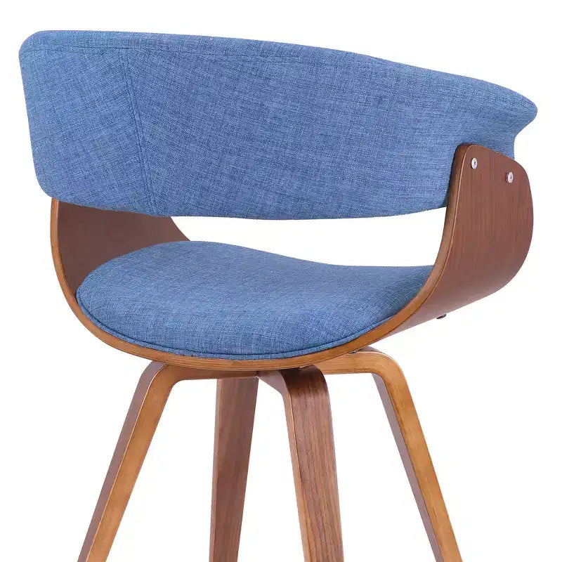 Sedia da pranzo in lino color antracite, gambe in legno nero, 1 posto a sedere