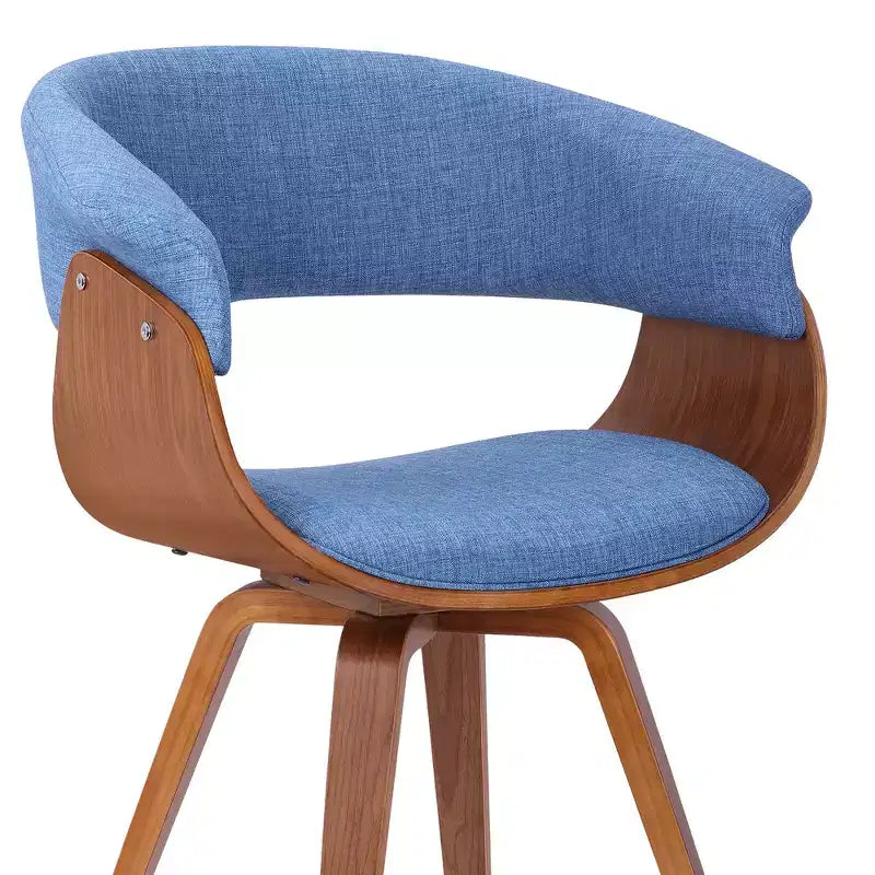 Sedia da pranzo in lino color antracite, gambe in legno nero, 1 posto a sedere