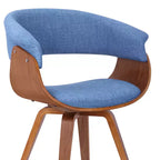 Sedia da pranzo in lino color antracite, gambe in legno nero, 1 posto a sedere