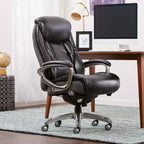 Sedia da ufficio direzionale Opportunity Gray in pelle rigenerata, altezza regolabile, 1 posto
