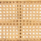 Panca ovale d'appoggio in rattan marrone naturale - 1 posto