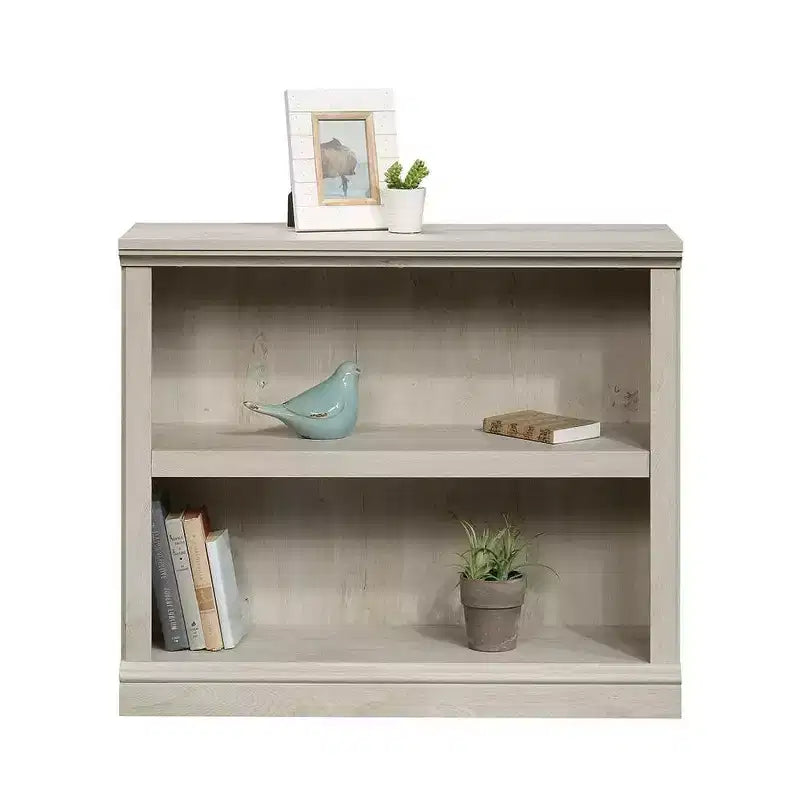 Libreria a 2 ripiani con ripiano regolabile – Quercia salata/castagno
