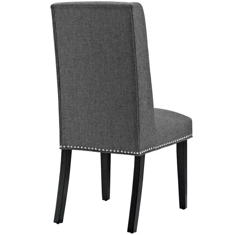 Sedia da pranzo senza braccioli in tessuto grigio/verde acqua, 1 posto a sedere