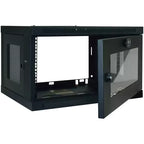 Armadio Rack da Parete 6U nero con finestra in acrilico, per utente singolo
