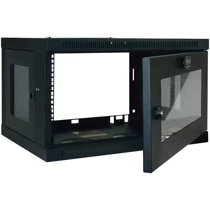 Armadio Rack da Parete 6U nero con finestra in acrilico, per utente singolo