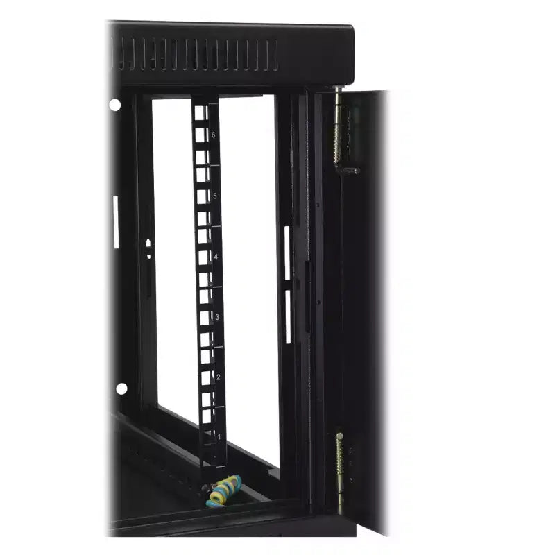 Armadio Rack da Parete 6U nero con finestra in acrilico, per utente singolo