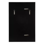 Specchio da parete rettangolare con cornice nera/argento, singolo, 20x30 pollici