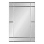 Specchio da parete rettangolare con cornice nera/argento, singolo, 20x30 pollici