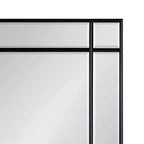 Specchio da parete rettangolare con cornice nera/argento, singolo, 20x30 pollici