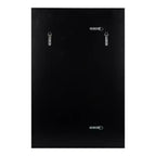 Specchio da parete rettangolare con cornice nera/argento, singolo, 20x30 pollici