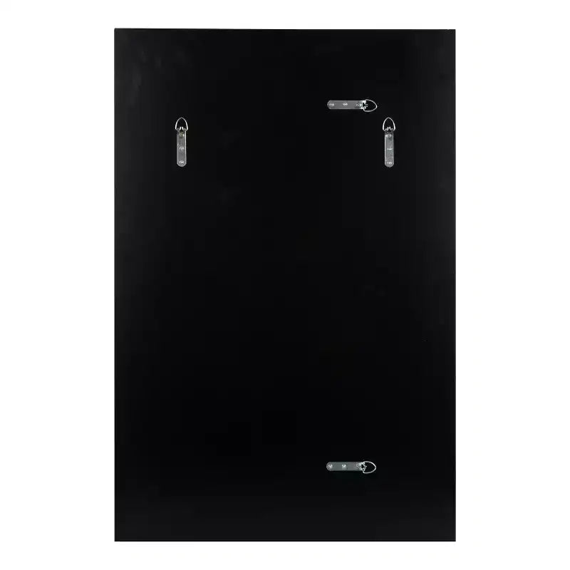 Specchio da parete rettangolare con cornice nera/argento, singolo, 20x30 pollici