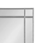Specchio da parete rettangolare con cornice nera/argento, singolo, 20x30 pollici