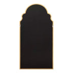 Specchio da parete ad arco smerlato, cornice nera / oro / grigia / marrone rustico / argento, singolo