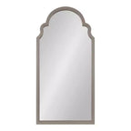 Specchio da parete ad arco smerlato, cornice nera / oro / grigia / marrone rustico / argento, singolo