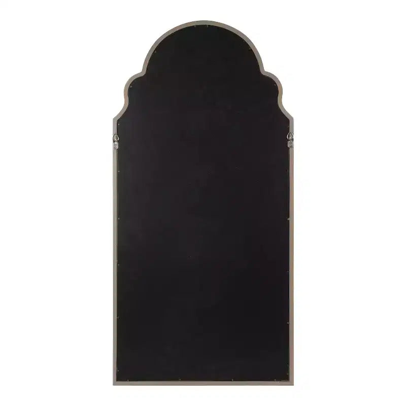 Specchio da parete ad arco smerlato, cornice nera / oro / grigia / marrone rustico / argento, singolo
