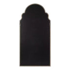 Specchio da parete ad arco smerlato, cornice nera / oro / grigia / marrone rustico / argento, singolo