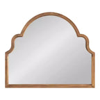 Specchio da parete ad arco smerlato, cornice nera / oro / grigia / marrone rustico / argento, singolo