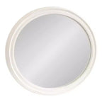 Specchio da parete ovale bianco, singolo, 24x30