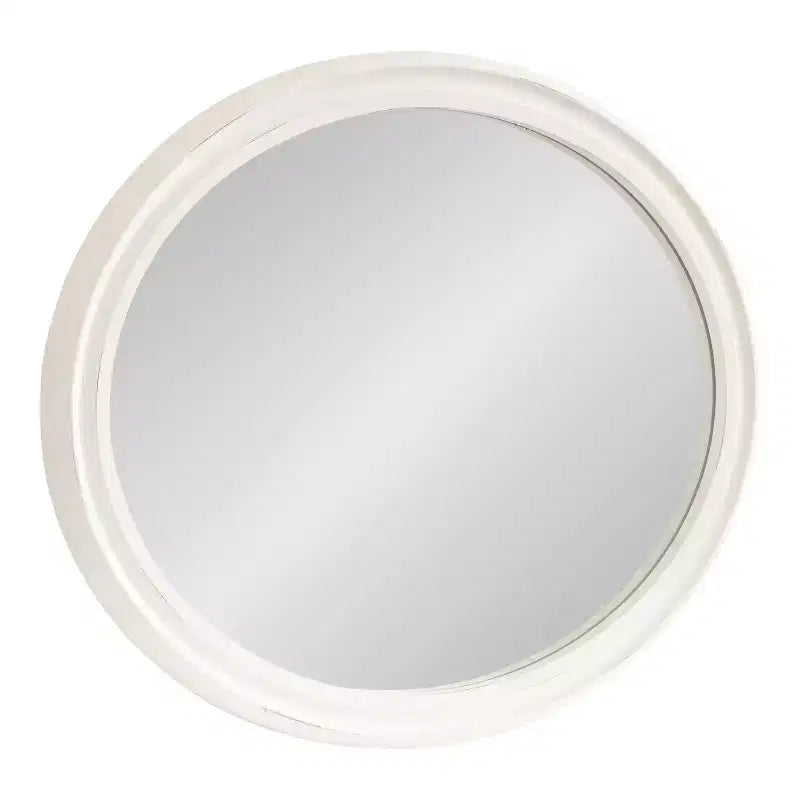 Specchio da parete ovale bianco, singolo, 24x30