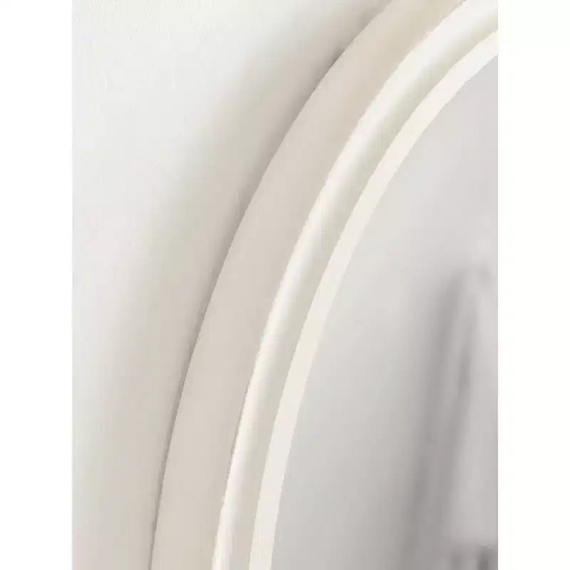 Specchio da parete ovale bianco, singolo, 24x30