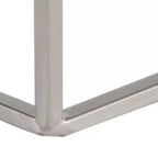 Tavolino d'appoggio Pentagono color argento, 1 pezzo