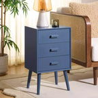Tavolo d'appoggio a 3 cassetti Mid-Century – Vari colori, Uso singolo