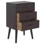 Tavolo d'appoggio a 3 cassetti Mid-Century – Vari colori, Uso singolo