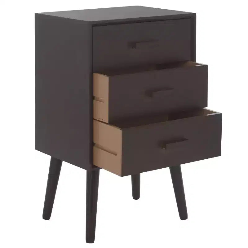 Tavolo d'appoggio a 3 cassetti Mid-Century – Vari colori, Uso singolo