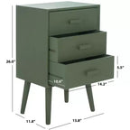 Tavolo d'appoggio a 3 cassetti Mid-Century – Vari colori, Uso singolo