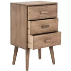 Tavolo d'appoggio a 3 cassetti Mid-Century – Vari colori, Uso singolo