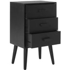 Tavolo d'appoggio a 3 cassetti Mid-Century – Vari colori, Uso singolo
